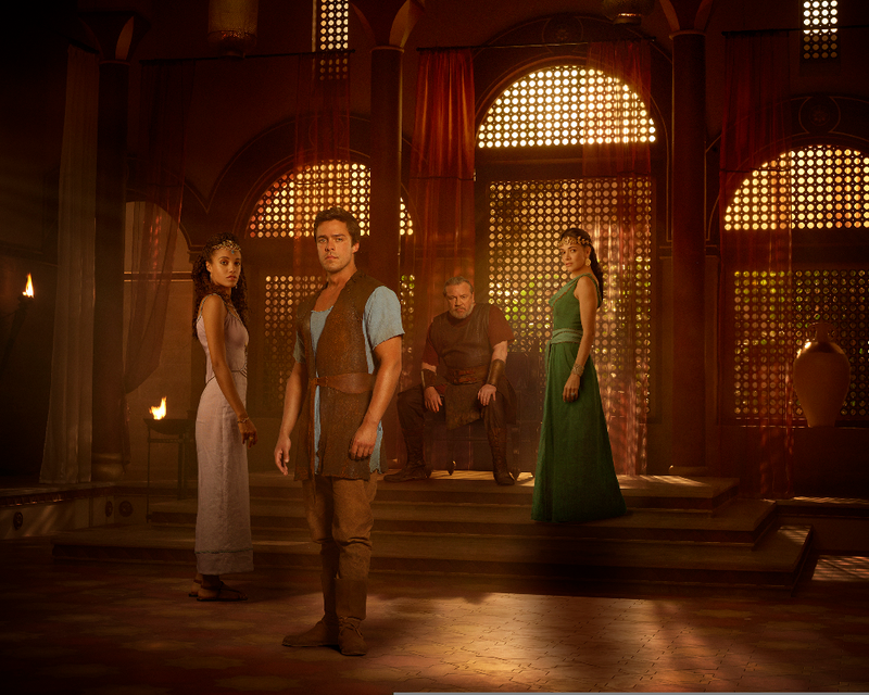 Maisie Richardson-Sellers, Oliver Rix, Ray Winstone and Simone Kessell (ABC)